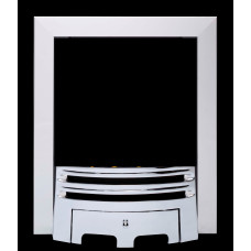 Replacement Silver Gas fire Frame and Fret