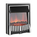 Adam Cotswold Fireplace in Stone Effect with Elan Electric Fire in Black chrome, 48 Inch