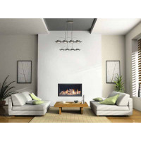 CALEDONIAN H.E. GAS FIRE Glass front Frame less