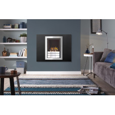 EASTON BLACK GAS FIRE WALL INSET
